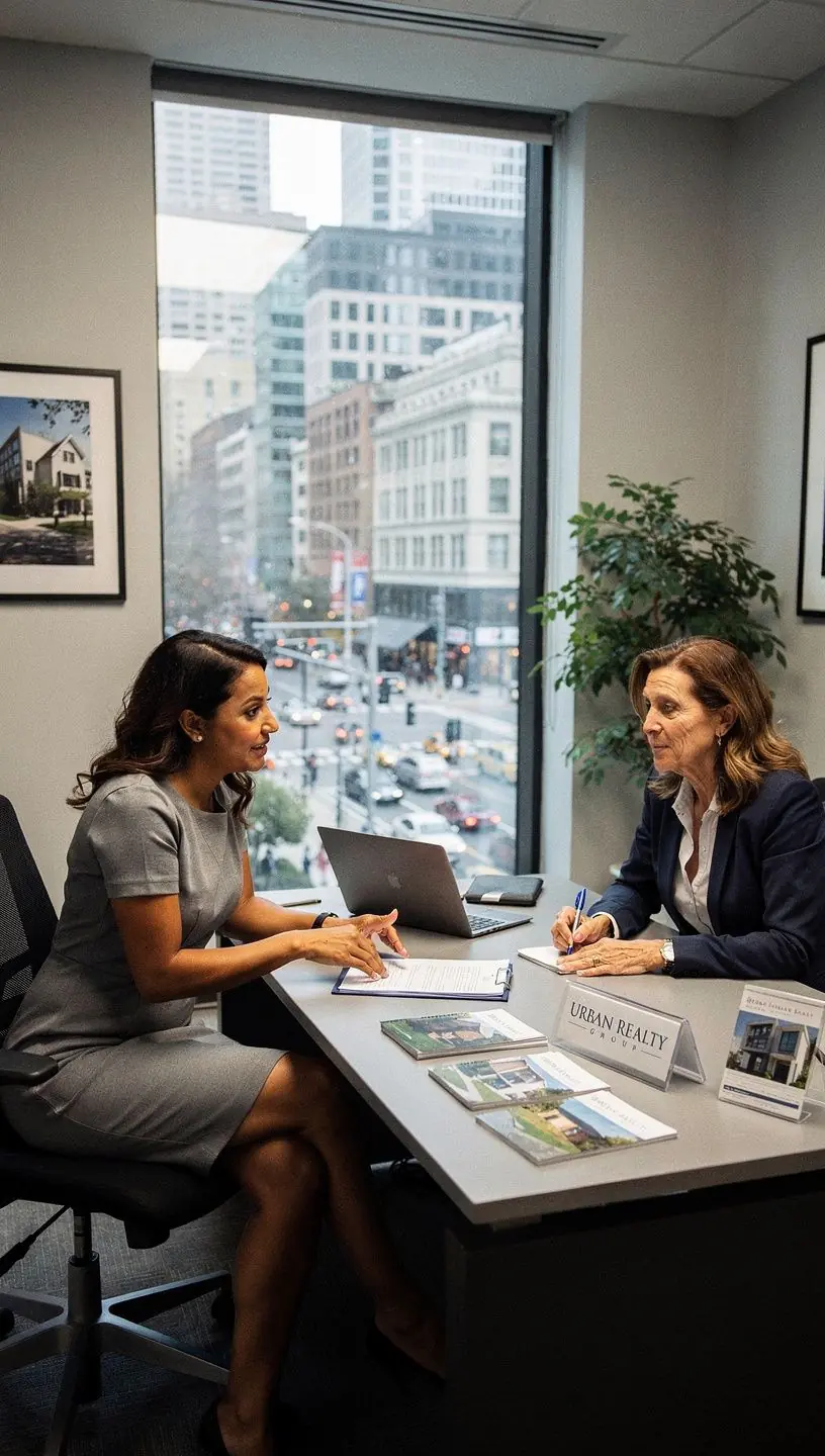 Изображение современного жилого дома с красивым ландшафтным дизайном и зелеными насаждениями.